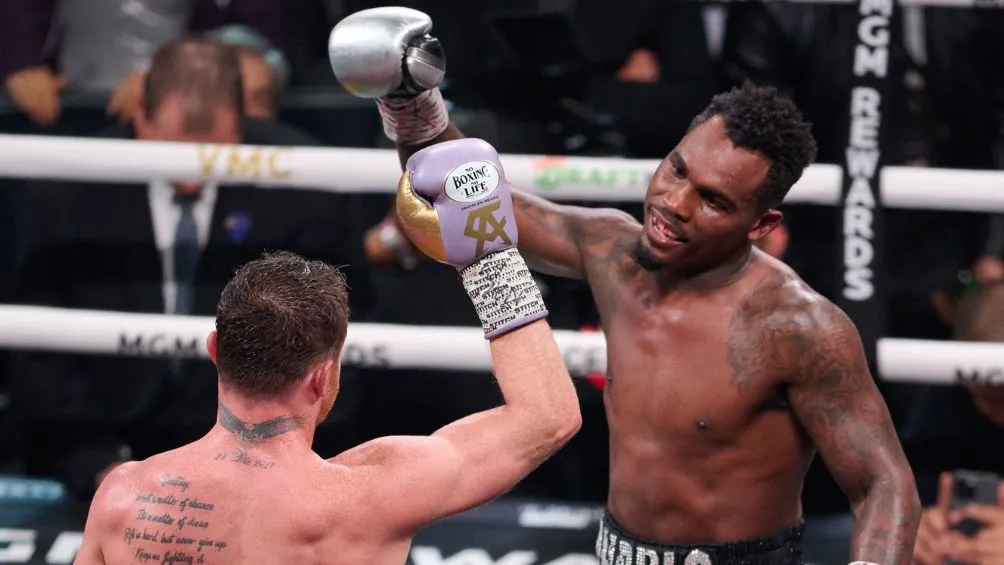 MEXSPORT El estadounidense y Canelo tras terminar la pelea