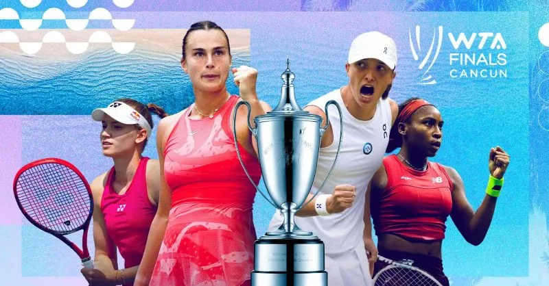 Twitter @WTA Las WTA Finales reunirán en Cancún a las mejores tenistas del mundo