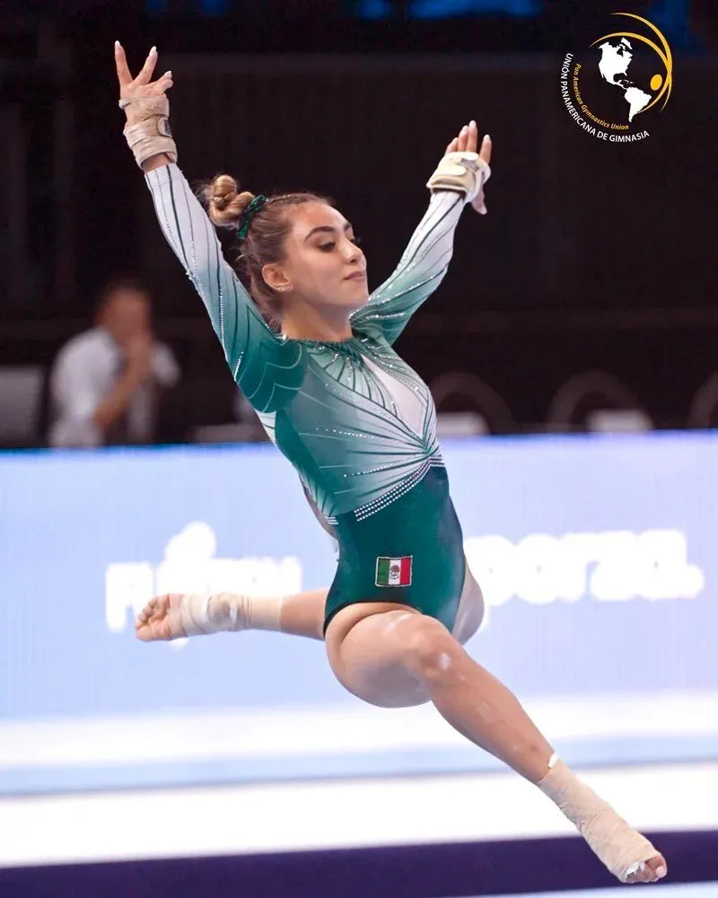 TWITTER @ahtzirisandova2 Ahtziri consiguió su pase en el Mundial de Gimnasia