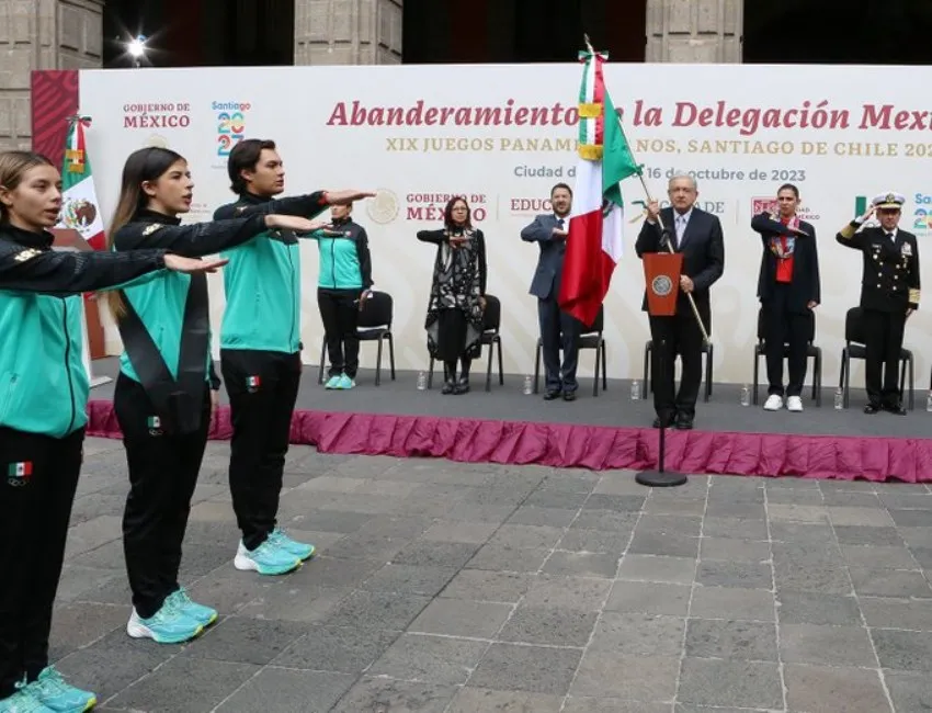 @CONADE Abanderamiento mexicano Panamericano 2023