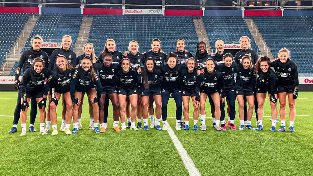 TWITTER: @realmadridfem La última práctica del Real Madrid previo al juego ante el Valerenga