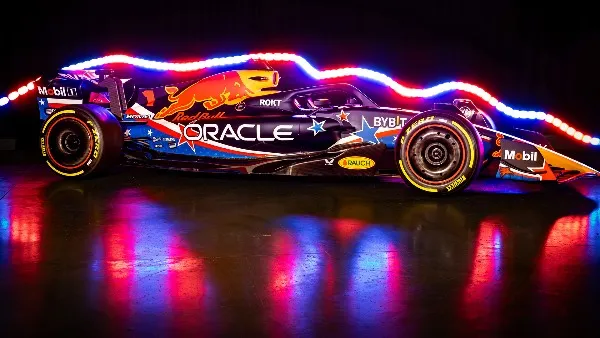 TWITTER @redbullracing Red Bull tendrá el diseño de la bandera de los Estados Unidos