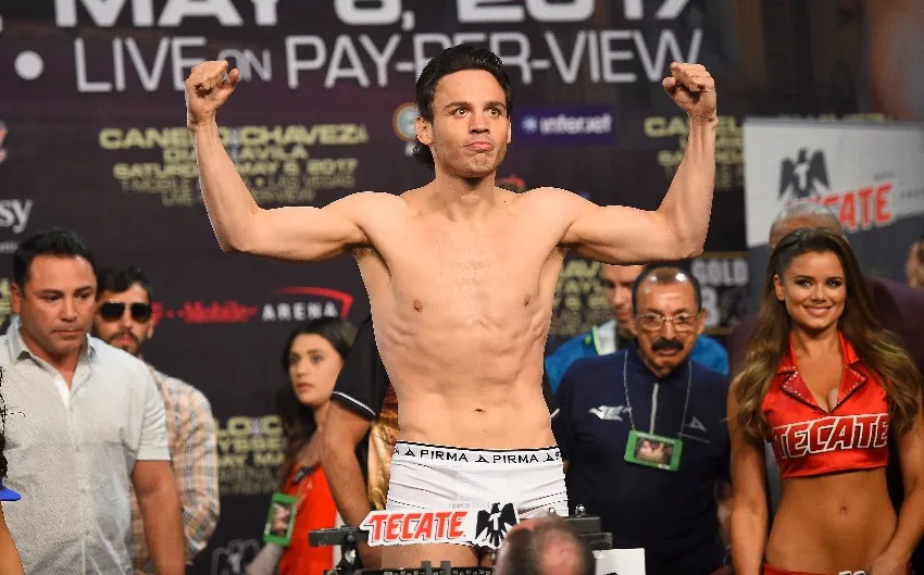 MEXSPORT Chávez Jr. en un pesaje de boxeo