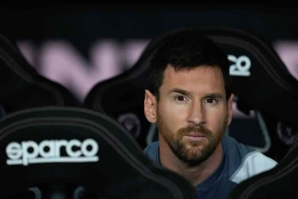 AP Messi en la banca del Inter Miami