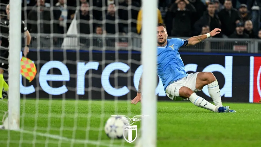 @OfficialSSLazio Immobile anotó el gol del triunfo