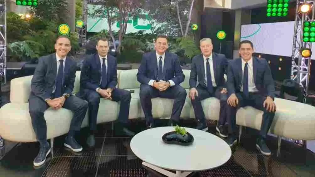 TWITTER: @andremarinpuig Faitelson y Marín ya debutaron con TUDN