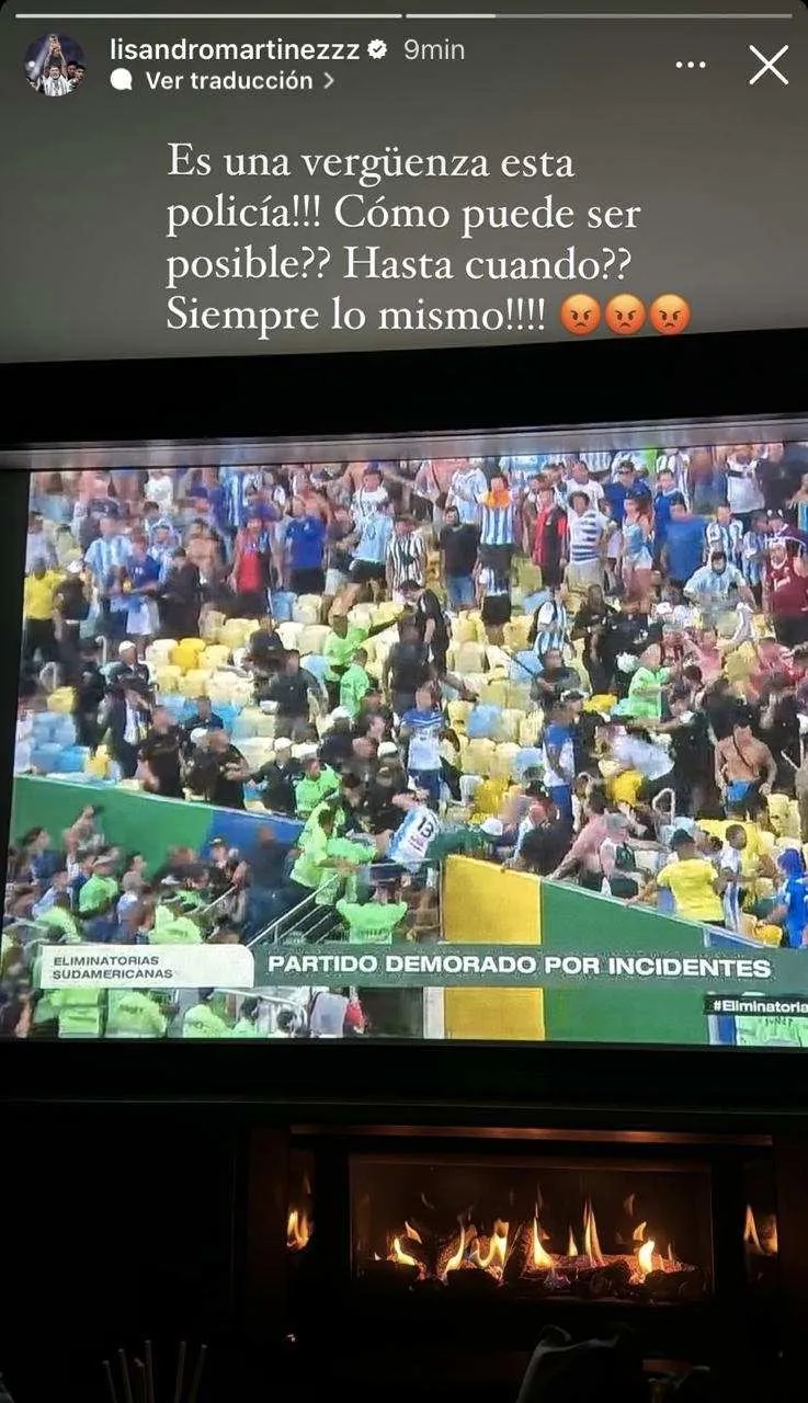 CAPTURA DE PANTALLA Lisandro Martínez en redes sociales