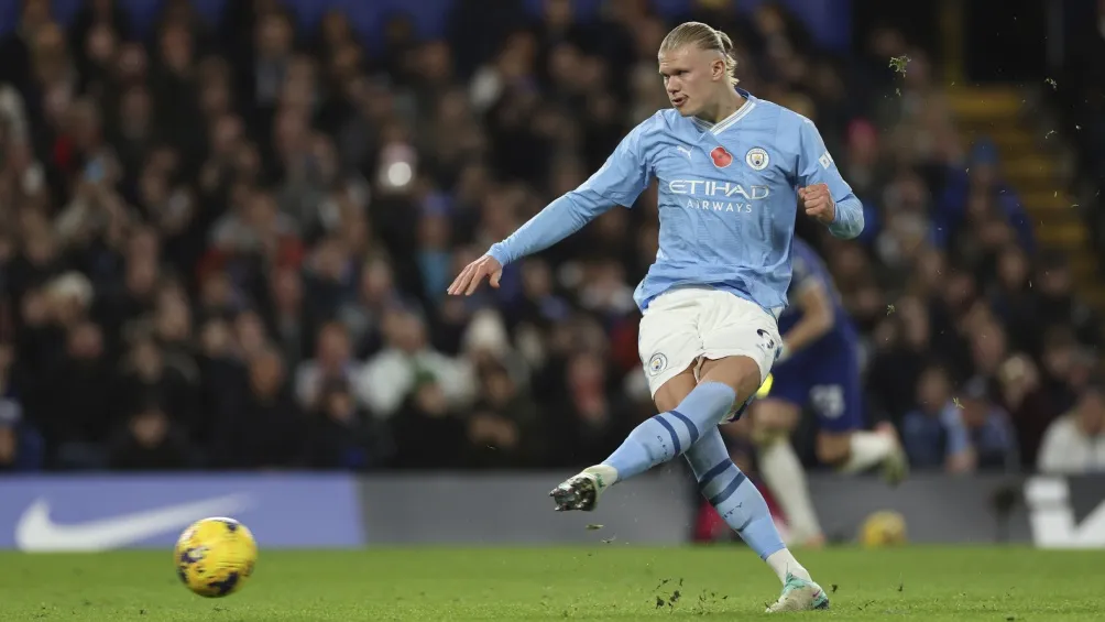 AP Haaland acumula 17 goles en 18 juegos de 23-24