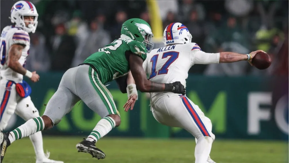 EAGLES.com Josh Allen ante el asedio de la defensiva de Philadelphia