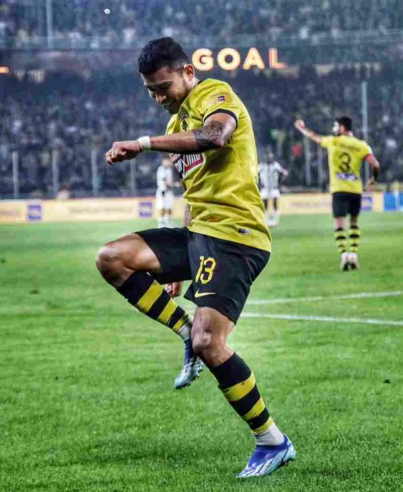 TWITTER: @orbelin90 Pineda en celebración de gol