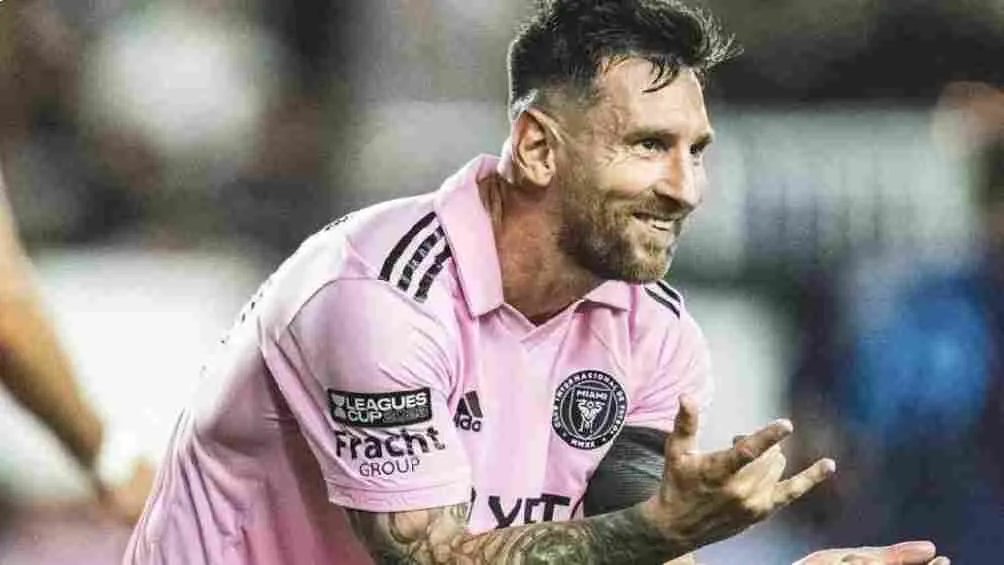 AP Messi en celebración con Inter Miami