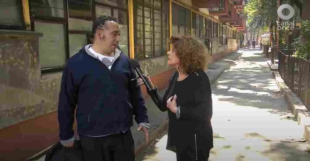 TWITTER: @CanalOnceTV Cristina durante una emisión de 'Aquí nos tocó vivir'