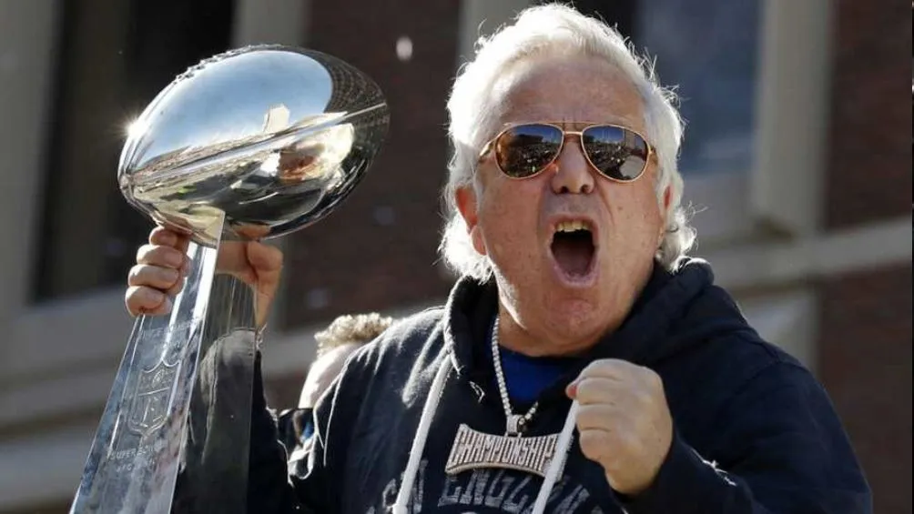 AP Kraft celebrando un Super Bowl