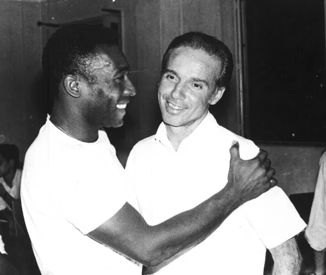AP Zagallo junto a Pelé