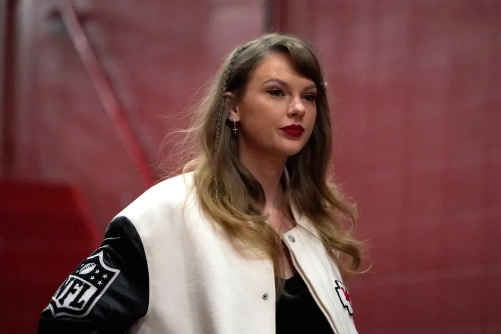 AP Taylor Swift en el estadio de los Chiefs en la NFL