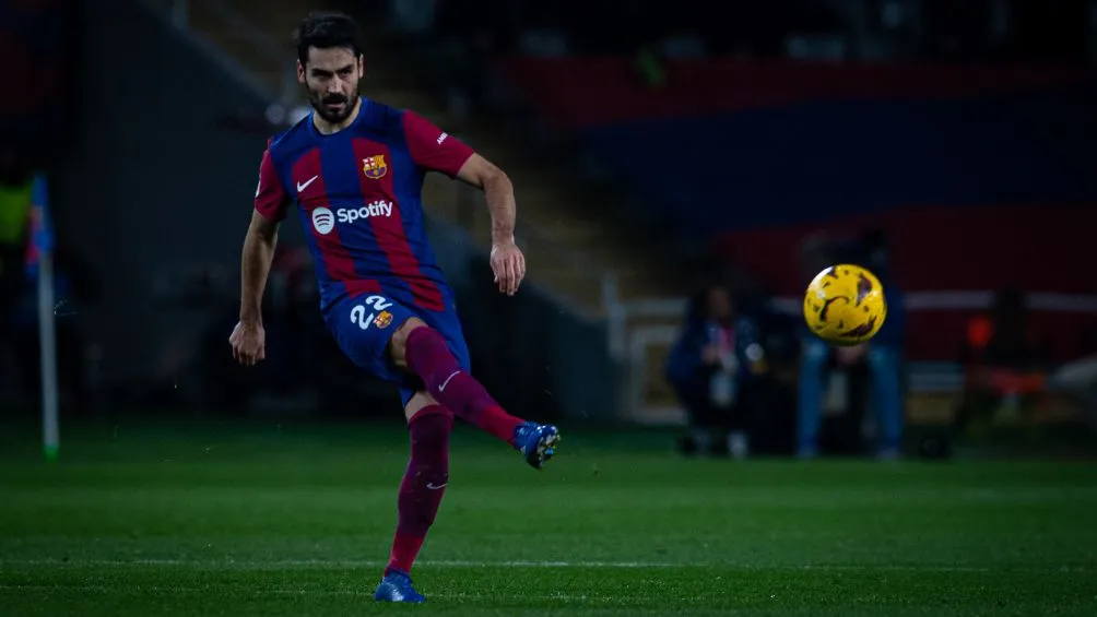 TWITTER: @FCBarcelona Gundogan en un partido con el Barcelona