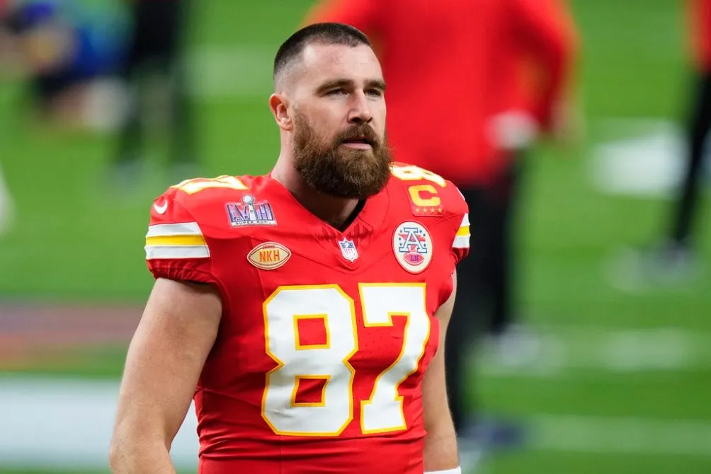 AP Kelce durante el Super Bowl LVIII