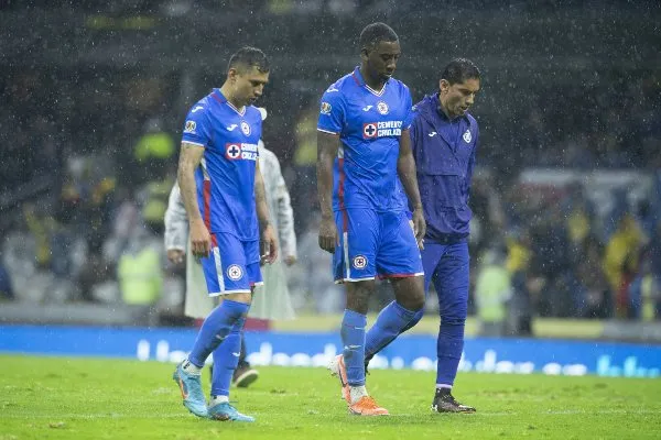 MEXSPORT Jugadores de Cruz Azul tras el partido