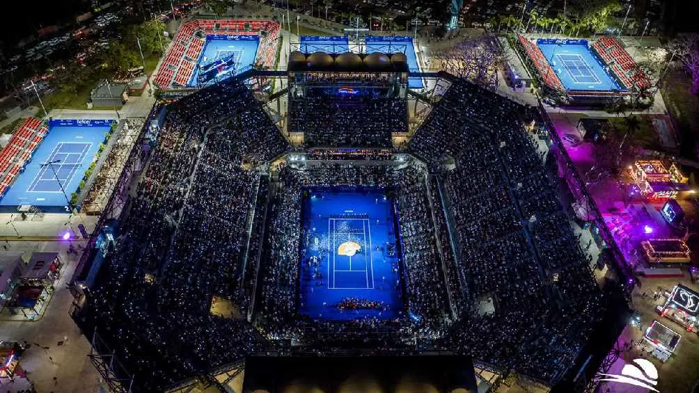TWITTER @AbiertoTelcel La arena quedó lista para el torneo