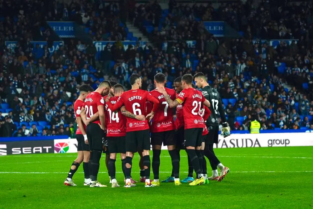 X: @RCD_Mallorca Mallorca previo a la tanda de penales