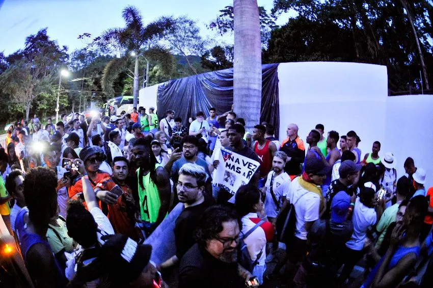 @LDU_Oficial Afición de la Liga de Quito en Brasil