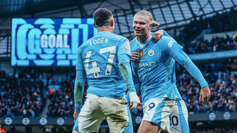 TWITTER: @ManCityES Foden y Haaland