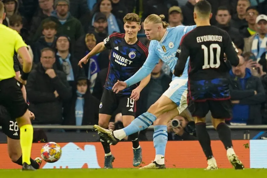 AP Haaland anotó en la victoria de este miércoles