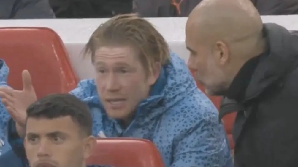 FOTO TOMADA DEL VIDEO El belga y el español discutiendo