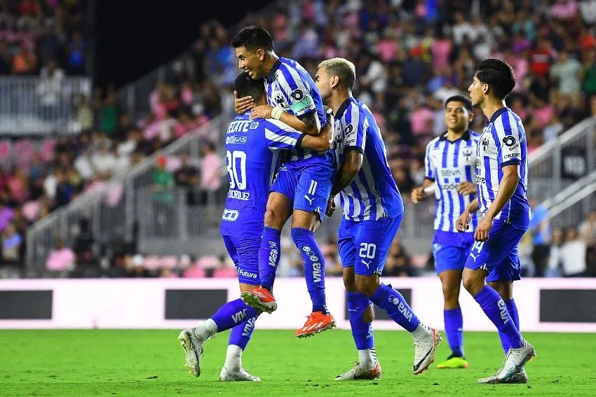 MEXSPORT Festejo de los jugadores de Monterrey