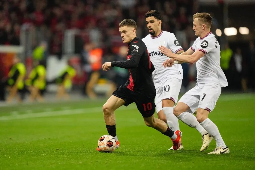 AP Leverkusen tiene dos goles de ventaja sobre West Ham