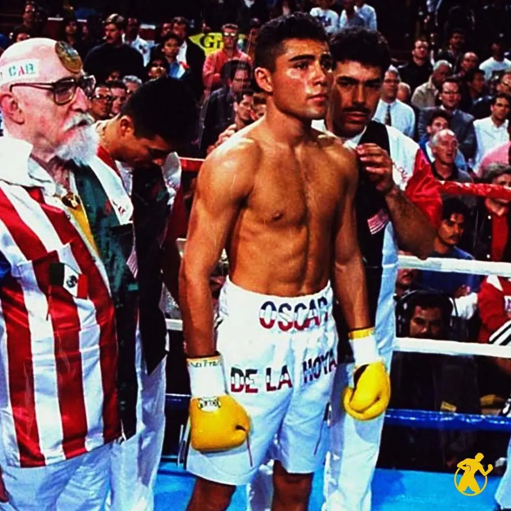 INSTAGRAM: @oscardelahoya De la Hoya en su debut como profesional