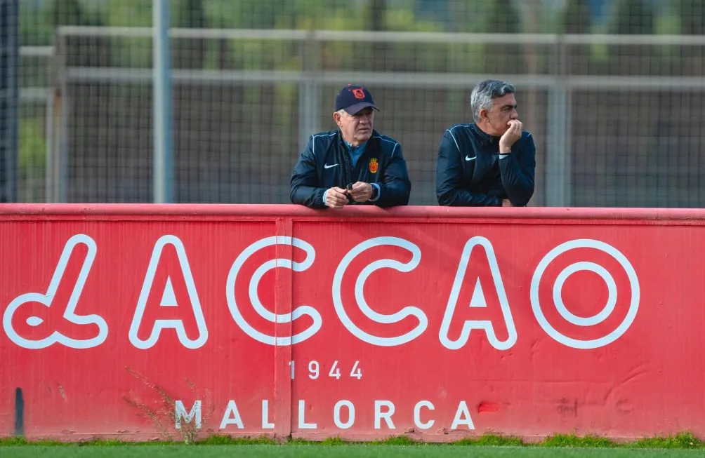 @RCD_Mallorca 'Vasco' Aguirre en entrenamiento con Mallorca
