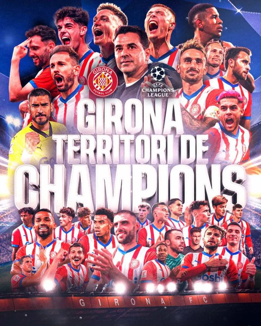 @GironaFC Girona jugará Champions por primera vez en su historia