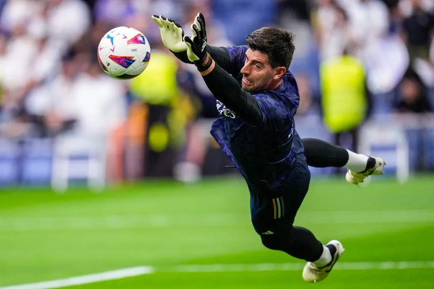 AP Courtois previo a un partido con Real Madrid