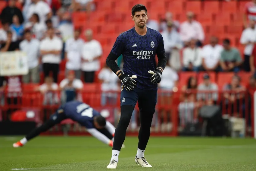 AP Courtois previo a un partido con Real Madrid