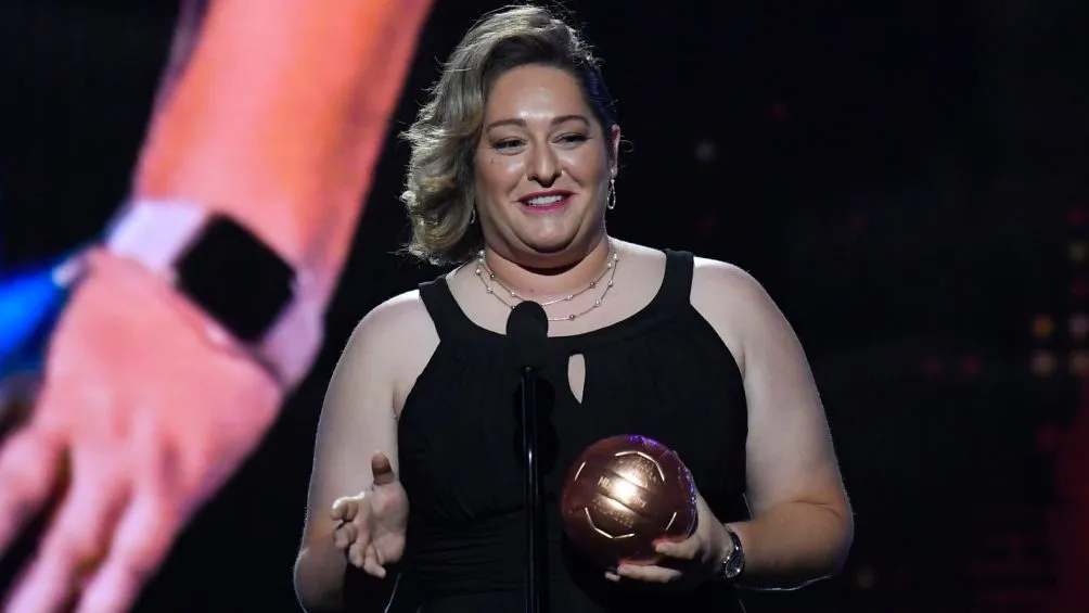 IMAGO7 Milagros Martínez ganó el Balón de Oro a la Mejor entrenadora el año pasado