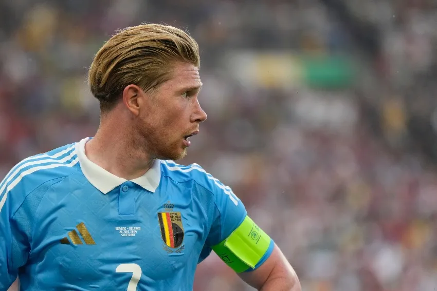 AP Kevin de Bruyne en un partido con Bélgica
