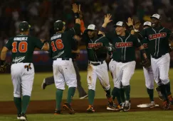 Leones de Yucatán celebran su victoria en el sexto partido