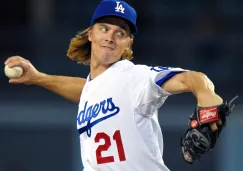 Zack Greinke realiza un lanzamiento