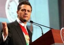 Peña Nieto durante un discurso