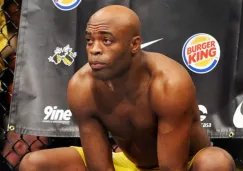 Silva, durante un combate