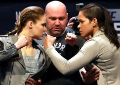 Ronda Rousey, en el primer careo con Amanda Nunes