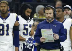 McVay durante partido de Los Angeles Rams 