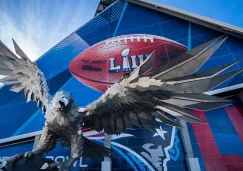 Mercedes Benz Stadium, decorado con motivos de los Pats