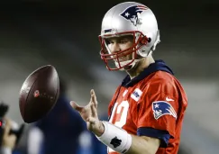 Brady durante entrenamiento de los New England Patriots 