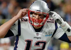 Brady da indicaciones durante el Super Bowl LII