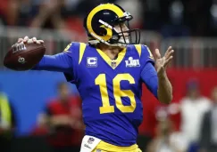 Jared Goff durante el Super Bowl LIII