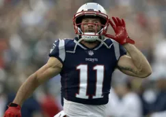 Julian Edelman durante un juego de los Patriots