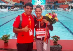 Adriana Jiménez posa con su medalla de Bronce