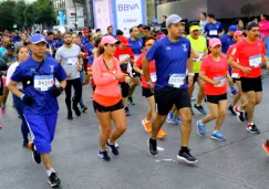 Participantes del Medio Maratón de la Ciudad de México 